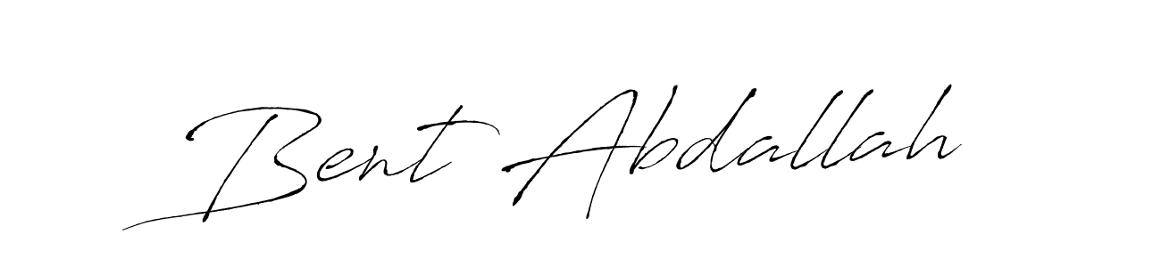 How to make Bent Abdallah name signature. Use Antro_Vectra style for creating short signs online. This is the latest handwritten sign. Bent Abdallah signature style 6 images and pictures png