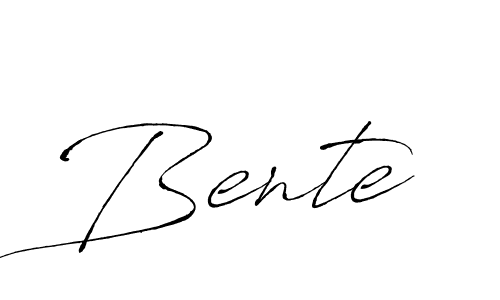 Make a beautiful signature design for name Bente. With this signature (Antro_Vectra) style, you can create a handwritten signature for free. Bente signature style 6 images and pictures png