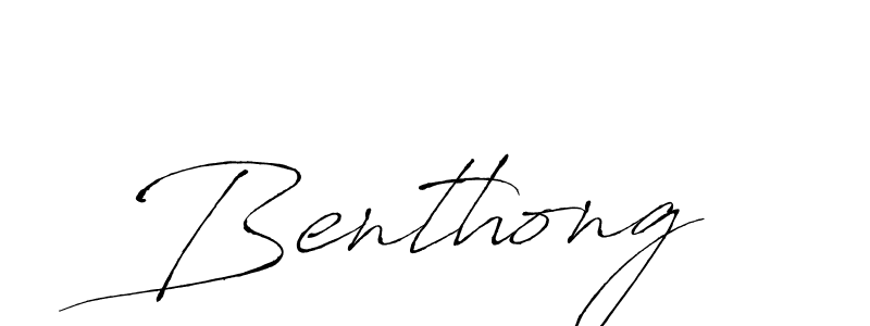 Benthong stylish signature style. Best Handwritten Sign (Antro_Vectra) for my name. Handwritten Signature Collection Ideas for my name Benthong. Benthong signature style 6 images and pictures png