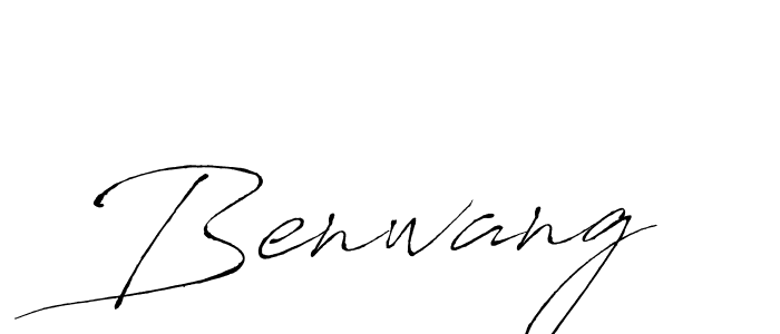 Use a signature maker to create a handwritten signature online. With this signature software, you can design (Antro_Vectra) your own signature for name Benwang. Benwang signature style 6 images and pictures png