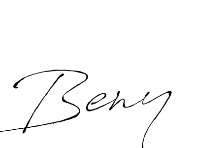 Beny stylish signature style. Best Handwritten Sign (Antro_Vectra) for my name. Handwritten Signature Collection Ideas for my name Beny. Beny signature style 6 images and pictures png