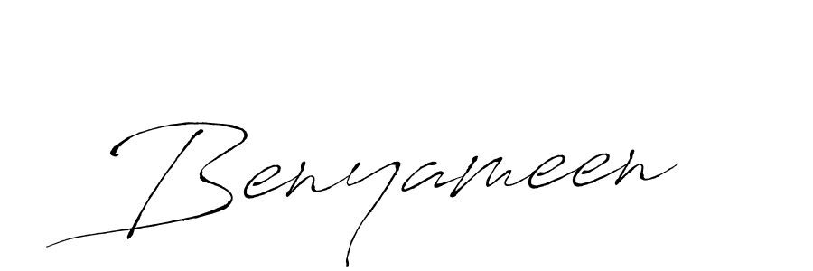 Make a beautiful signature design for name Benyameen. With this signature (Antro_Vectra) style, you can create a handwritten signature for free. Benyameen signature style 6 images and pictures png