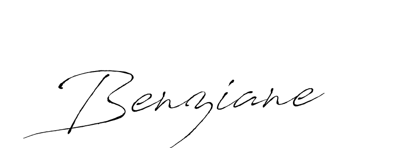 Use a signature maker to create a handwritten signature online. With this signature software, you can design (Antro_Vectra) your own signature for name Benziane. Benziane signature style 6 images and pictures png