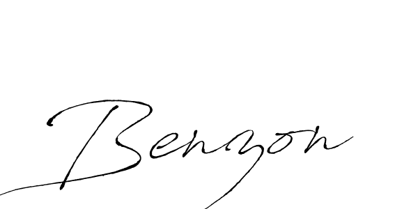 Use a signature maker to create a handwritten signature online. With this signature software, you can design (Antro_Vectra) your own signature for name Benzon. Benzon signature style 6 images and pictures png