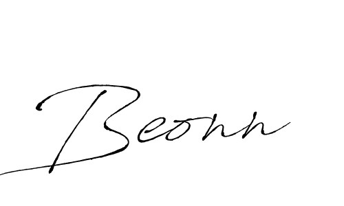 Use a signature maker to create a handwritten signature online. With this signature software, you can design (Antro_Vectra) your own signature for name Beonn. Beonn signature style 6 images and pictures png