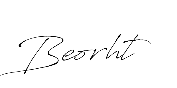 Antro_Vectra is a professional signature style that is perfect for those who want to add a touch of class to their signature. It is also a great choice for those who want to make their signature more unique. Get Beorht name to fancy signature for free. Beorht signature style 6 images and pictures png