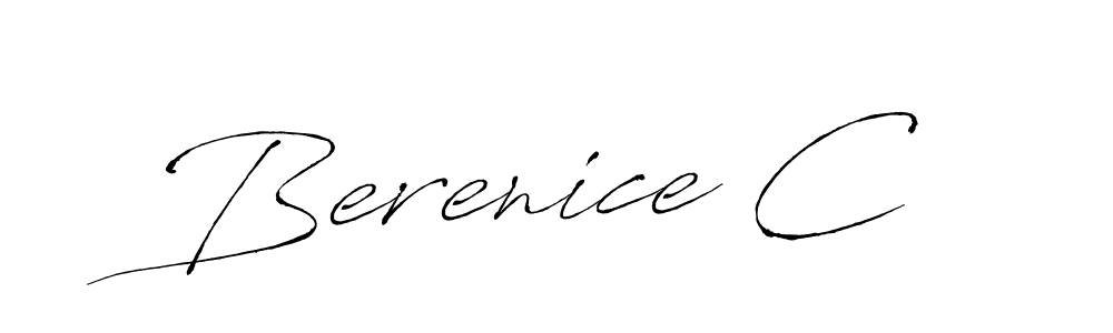 Make a beautiful signature design for name Berenice C. With this signature (Antro_Vectra) style, you can create a handwritten signature for free. Berenice C signature style 6 images and pictures png
