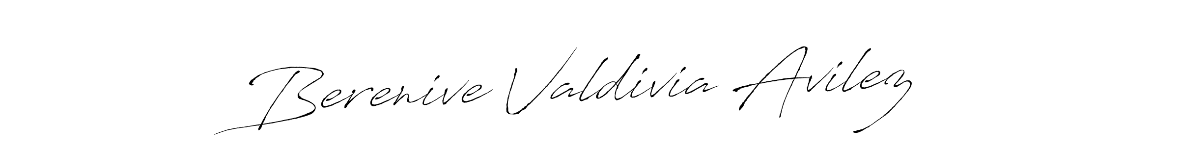 How to make Berenive Valdivia Avilez name signature. Use Antro_Vectra style for creating short signs online. This is the latest handwritten sign. Berenive Valdivia Avilez signature style 6 images and pictures png