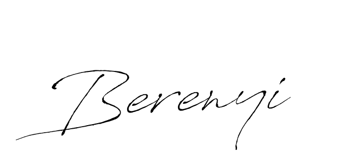 Berenyi stylish signature style. Best Handwritten Sign (Antro_Vectra) for my name. Handwritten Signature Collection Ideas for my name Berenyi. Berenyi signature style 6 images and pictures png