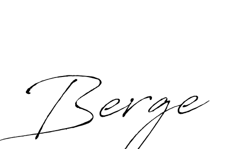 Berge stylish signature style. Best Handwritten Sign (Antro_Vectra) for my name. Handwritten Signature Collection Ideas for my name Berge. Berge signature style 6 images and pictures png