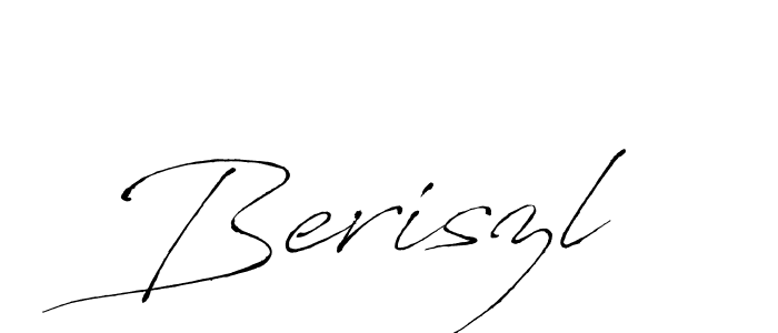 How to make Beriszl signature? Antro_Vectra is a professional autograph style. Create handwritten signature for Beriszl name. Beriszl signature style 6 images and pictures png