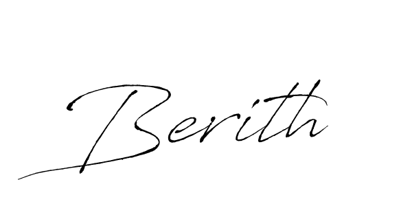 Berith stylish signature style. Best Handwritten Sign (Antro_Vectra) for my name. Handwritten Signature Collection Ideas for my name Berith. Berith signature style 6 images and pictures png