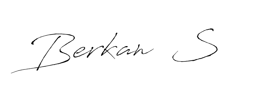 Design your own signature with our free online signature maker. With this signature software, you can create a handwritten (Antro_Vectra) signature for name Berkan  S. Berkan  S signature style 6 images and pictures png