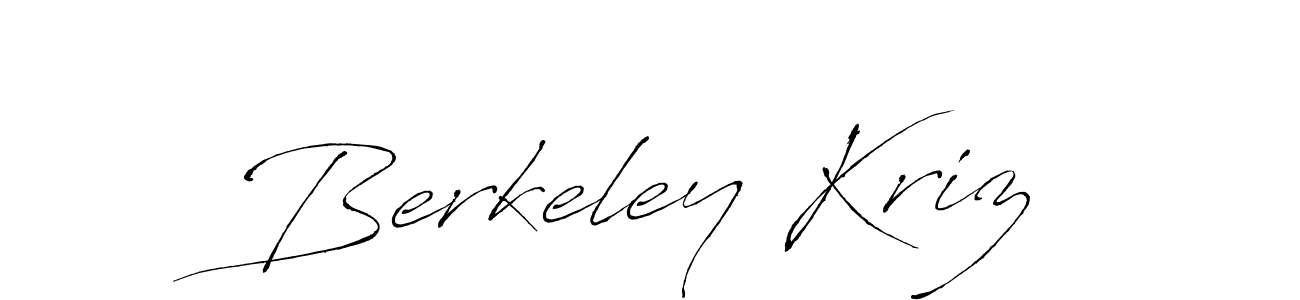 It looks lik you need a new signature style for name Berkeley Kriz. Design unique handwritten (Antro_Vectra) signature with our free signature maker in just a few clicks. Berkeley Kriz signature style 6 images and pictures png