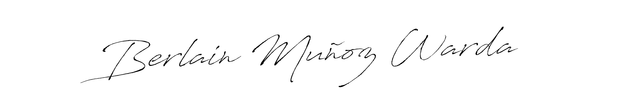 How to make Berlain Muñoz Warda signature? Antro_Vectra is a professional autograph style. Create handwritten signature for Berlain Muñoz Warda name. Berlain Muñoz Warda signature style 6 images and pictures png