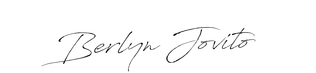 Also we have Berlyn Jovito name is the best signature style. Create professional handwritten signature collection using Antro_Vectra autograph style. Berlyn Jovito signature style 6 images and pictures png