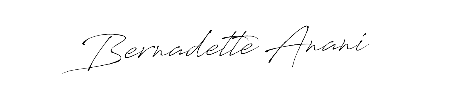 Bernadette Anani stylish signature style. Best Handwritten Sign (Antro_Vectra) for my name. Handwritten Signature Collection Ideas for my name Bernadette Anani. Bernadette Anani signature style 6 images and pictures png