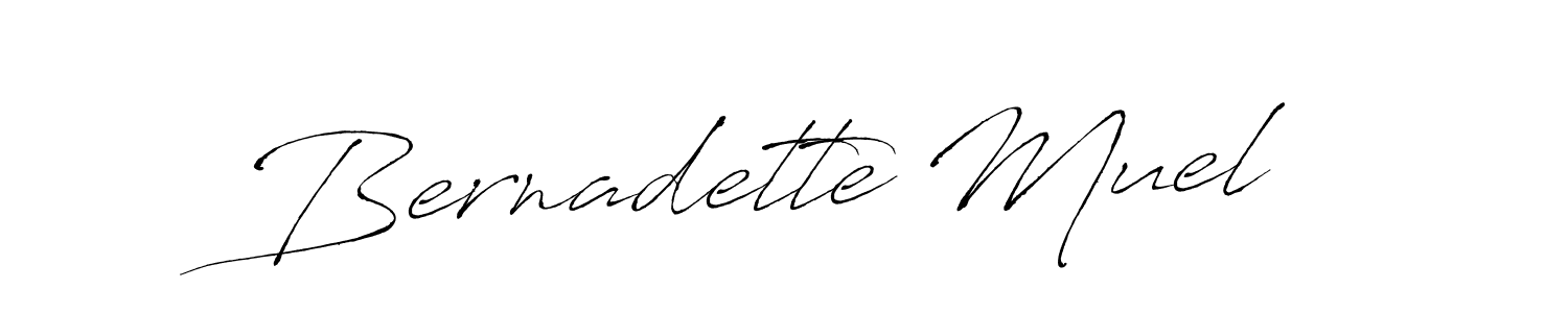 Create a beautiful signature design for name Bernadette Muel. With this signature (Antro_Vectra) fonts, you can make a handwritten signature for free. Bernadette Muel signature style 6 images and pictures png