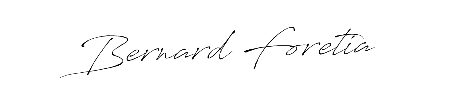 Use a signature maker to create a handwritten signature online. With this signature software, you can design (Antro_Vectra) your own signature for name Bernard Foretia. Bernard Foretia signature style 6 images and pictures png