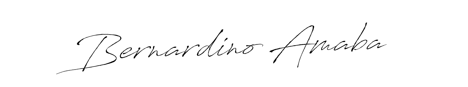 How to make Bernardino Amaba name signature. Use Antro_Vectra style for creating short signs online. This is the latest handwritten sign. Bernardino Amaba signature style 6 images and pictures png