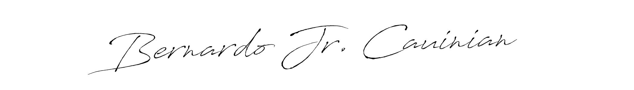 Make a beautiful signature design for name Bernardo Jr. Cauinian. With this signature (Antro_Vectra) style, you can create a handwritten signature for free. Bernardo Jr. Cauinian signature style 6 images and pictures png