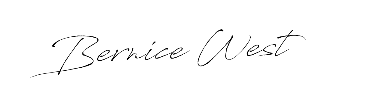 Design your own signature with our free online signature maker. With this signature software, you can create a handwritten (Antro_Vectra) signature for name Bernice West. Bernice West signature style 6 images and pictures png