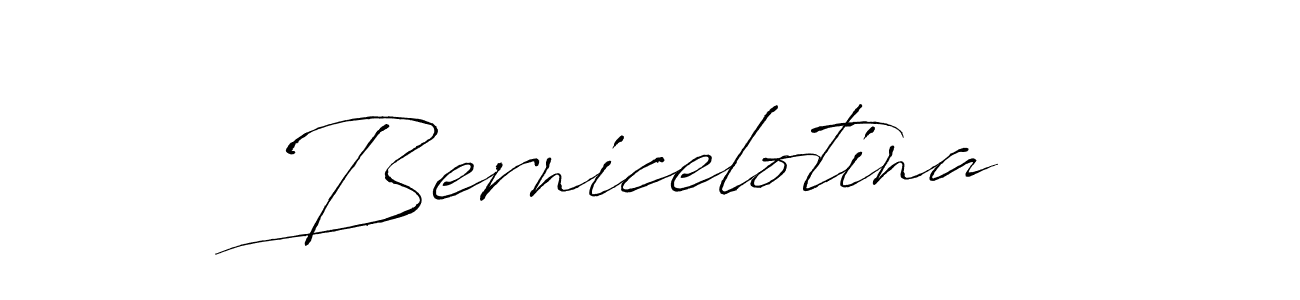 Use a signature maker to create a handwritten signature online. With this signature software, you can design (Antro_Vectra) your own signature for name Bernicelotina. Bernicelotina signature style 6 images and pictures png