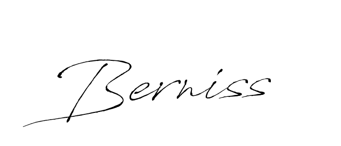 Make a beautiful signature design for name Berniss. With this signature (Antro_Vectra) style, you can create a handwritten signature for free. Berniss signature style 6 images and pictures png