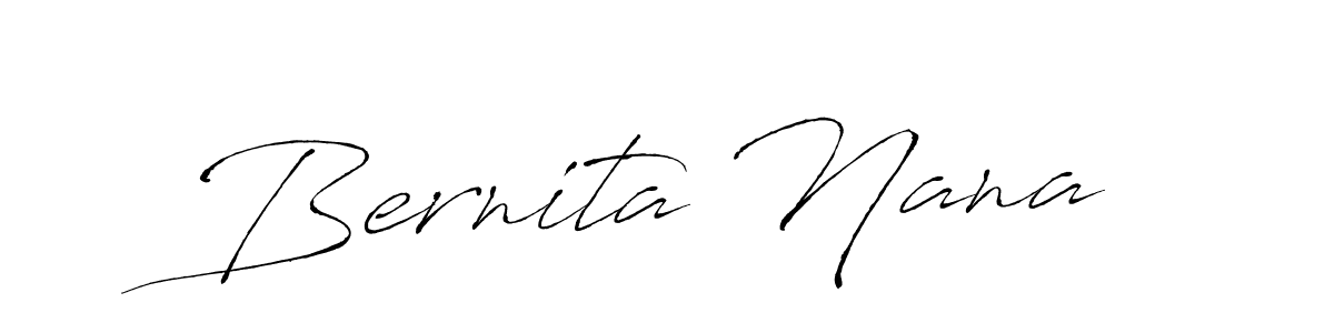 Bernita Nana stylish signature style. Best Handwritten Sign (Antro_Vectra) for my name. Handwritten Signature Collection Ideas for my name Bernita Nana. Bernita Nana signature style 6 images and pictures png