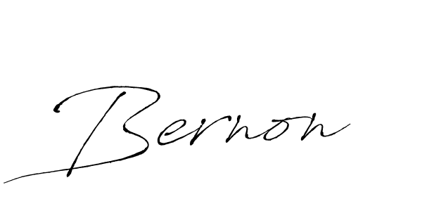 Make a beautiful signature design for name Bernon. With this signature (Antro_Vectra) style, you can create a handwritten signature for free. Bernon signature style 6 images and pictures png