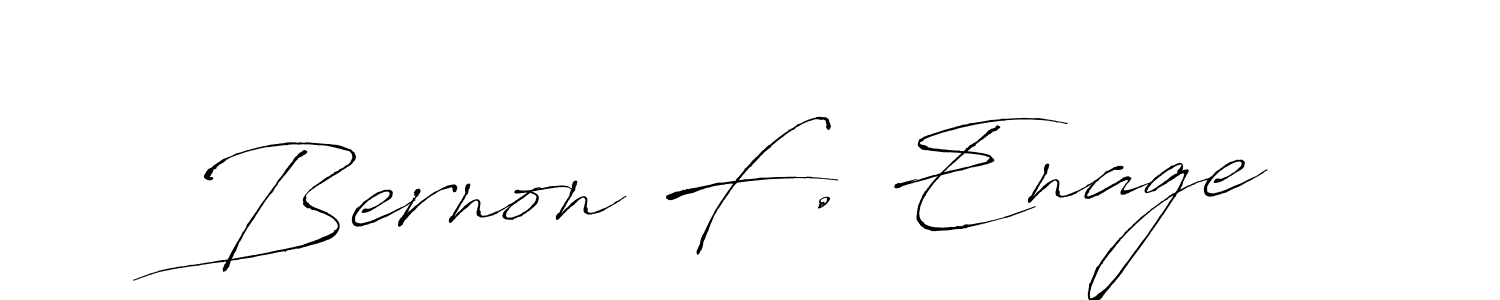 How to make Bernon F. Enage signature? Antro_Vectra is a professional autograph style. Create handwritten signature for Bernon F. Enage name. Bernon F. Enage signature style 6 images and pictures png