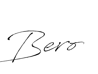 You should practise on your own different ways (Antro_Vectra) to write your name (Bero) in signature. don't let someone else do it for you. Bero signature style 6 images and pictures png
