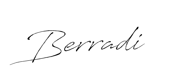 if you are searching for the best signature style for your name Berradi. so please give up your signature search. here we have designed multiple signature styles  using Antro_Vectra. Berradi signature style 6 images and pictures png