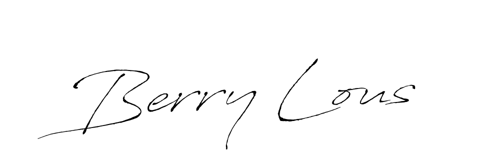 Similarly Antro_Vectra is the best handwritten signature design. Signature creator online .You can use it as an online autograph creator for name Berry Lous. Berry Lous signature style 6 images and pictures png