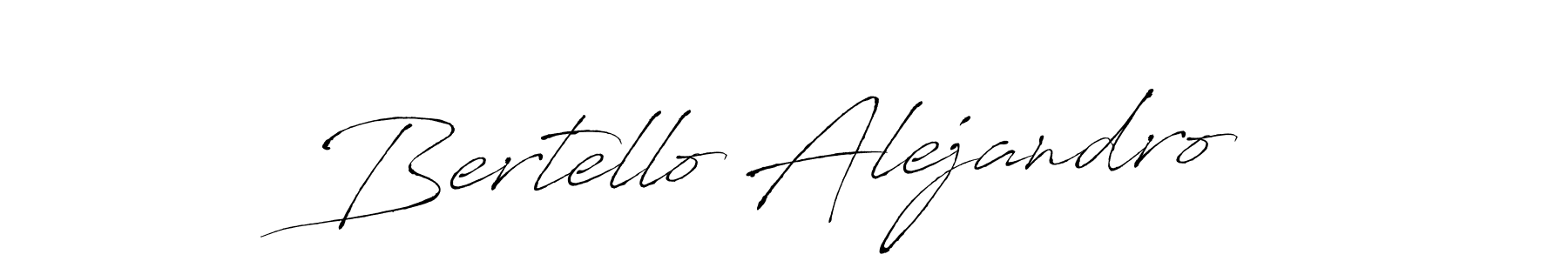 How to make Bertello Alejandro signature? Antro_Vectra is a professional autograph style. Create handwritten signature for Bertello Alejandro name. Bertello Alejandro signature style 6 images and pictures png