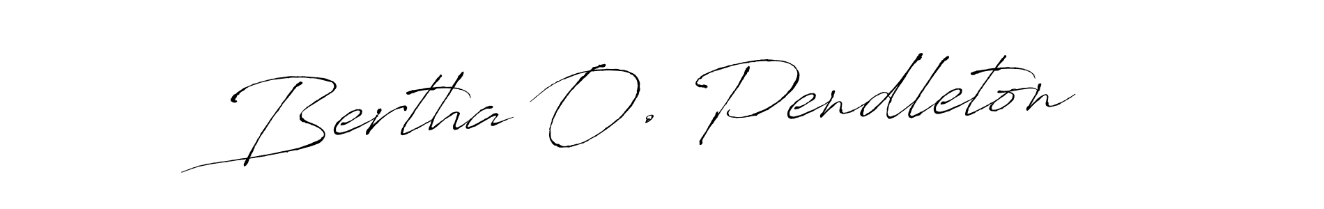 Similarly Antro_Vectra is the best handwritten signature design. Signature creator online .You can use it as an online autograph creator for name Bertha O. Pendleton. Bertha O. Pendleton signature style 6 images and pictures png