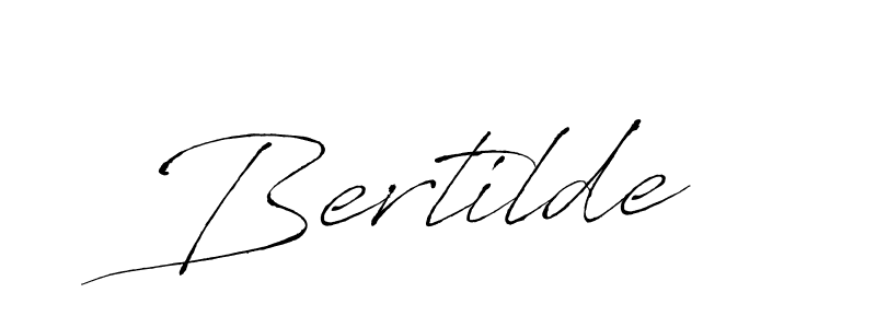 Make a beautiful signature design for name Bertilde. With this signature (Antro_Vectra) style, you can create a handwritten signature for free. Bertilde signature style 6 images and pictures png