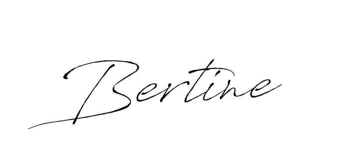 Bertine stylish signature style. Best Handwritten Sign (Antro_Vectra) for my name. Handwritten Signature Collection Ideas for my name Bertine. Bertine signature style 6 images and pictures png