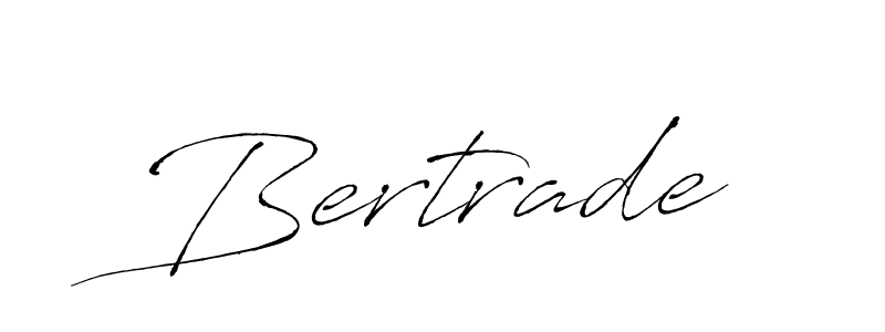 Antro_Vectra is a professional signature style that is perfect for those who want to add a touch of class to their signature. It is also a great choice for those who want to make their signature more unique. Get Bertrade name to fancy signature for free. Bertrade signature style 6 images and pictures png