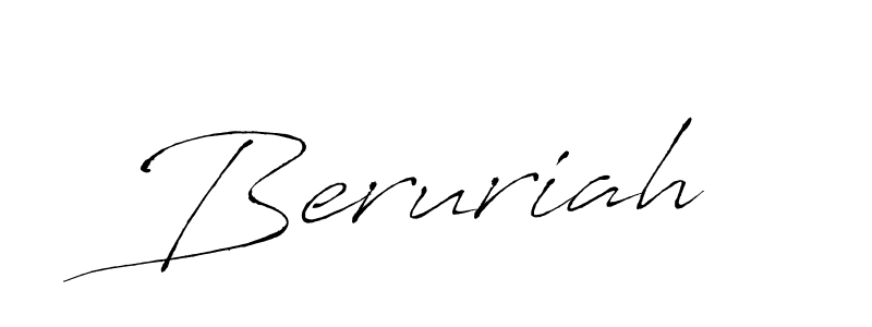 You should practise on your own different ways (Antro_Vectra) to write your name (Beruriah) in signature. don't let someone else do it for you. Beruriah signature style 6 images and pictures png