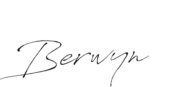 Berwyn stylish signature style. Best Handwritten Sign (Antro_Vectra) for my name. Handwritten Signature Collection Ideas for my name Berwyn. Berwyn signature style 6 images and pictures png