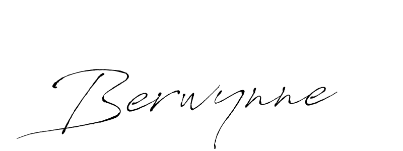 Design your own signature with our free online signature maker. With this signature software, you can create a handwritten (Antro_Vectra) signature for name Berwynne. Berwynne signature style 6 images and pictures png