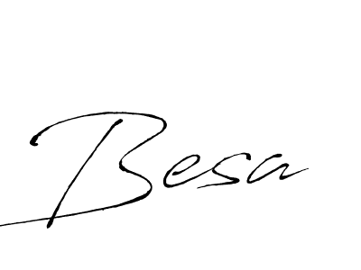 Design your own signature with our free online signature maker. With this signature software, you can create a handwritten (Antro_Vectra) signature for name Besa. Besa signature style 6 images and pictures png