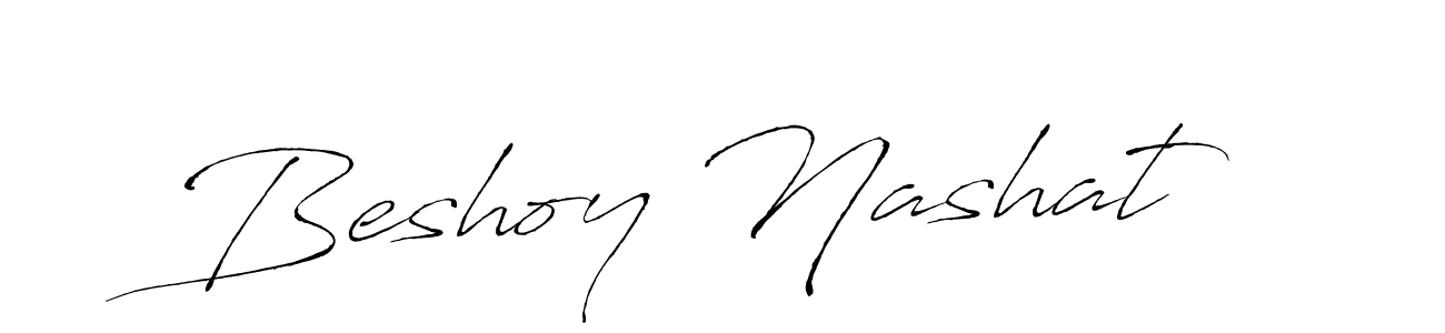 Design your own signature with our free online signature maker. With this signature software, you can create a handwritten (Antro_Vectra) signature for name Beshoy Nashat. Beshoy Nashat signature style 6 images and pictures png