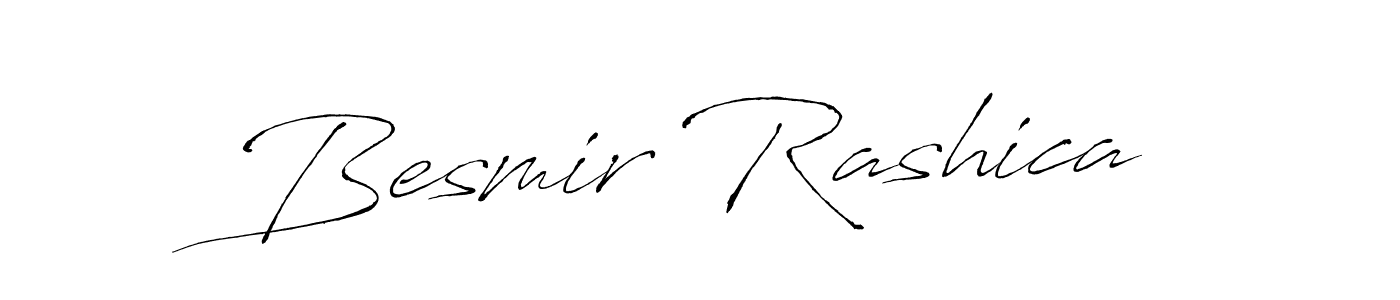 Create a beautiful signature design for name Besmir Rashica. With this signature (Antro_Vectra) fonts, you can make a handwritten signature for free. Besmir Rashica signature style 6 images and pictures png