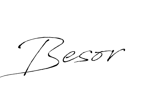 Create a beautiful signature design for name Besor. With this signature (Antro_Vectra) fonts, you can make a handwritten signature for free. Besor signature style 6 images and pictures png
