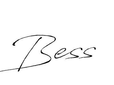 Design your own signature with our free online signature maker. With this signature software, you can create a handwritten (Antro_Vectra) signature for name Bess. Bess signature style 6 images and pictures png