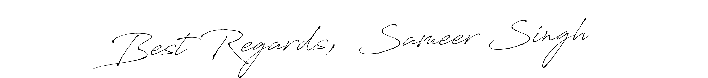 How to make Best Regards,  Sameer Singh signature? Antro_Vectra is a professional autograph style. Create handwritten signature for Best Regards,  Sameer Singh name. Best Regards,  Sameer Singh signature style 6 images and pictures png