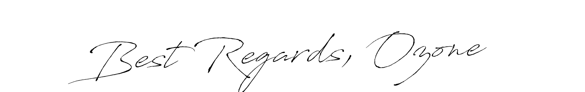 Also You can easily find your signature by using the search form. We will create Best Regards, Ozone name handwritten signature images for you free of cost using Antro_Vectra sign style. Best Regards, Ozone signature style 6 images and pictures png