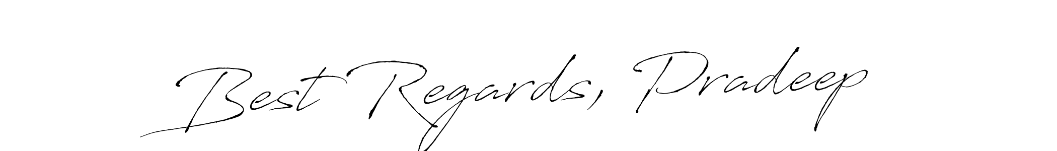 Use a signature maker to create a handwritten signature online. With this signature software, you can design (Antro_Vectra) your own signature for name Best Regards, Pradeep. Best Regards, Pradeep signature style 6 images and pictures png